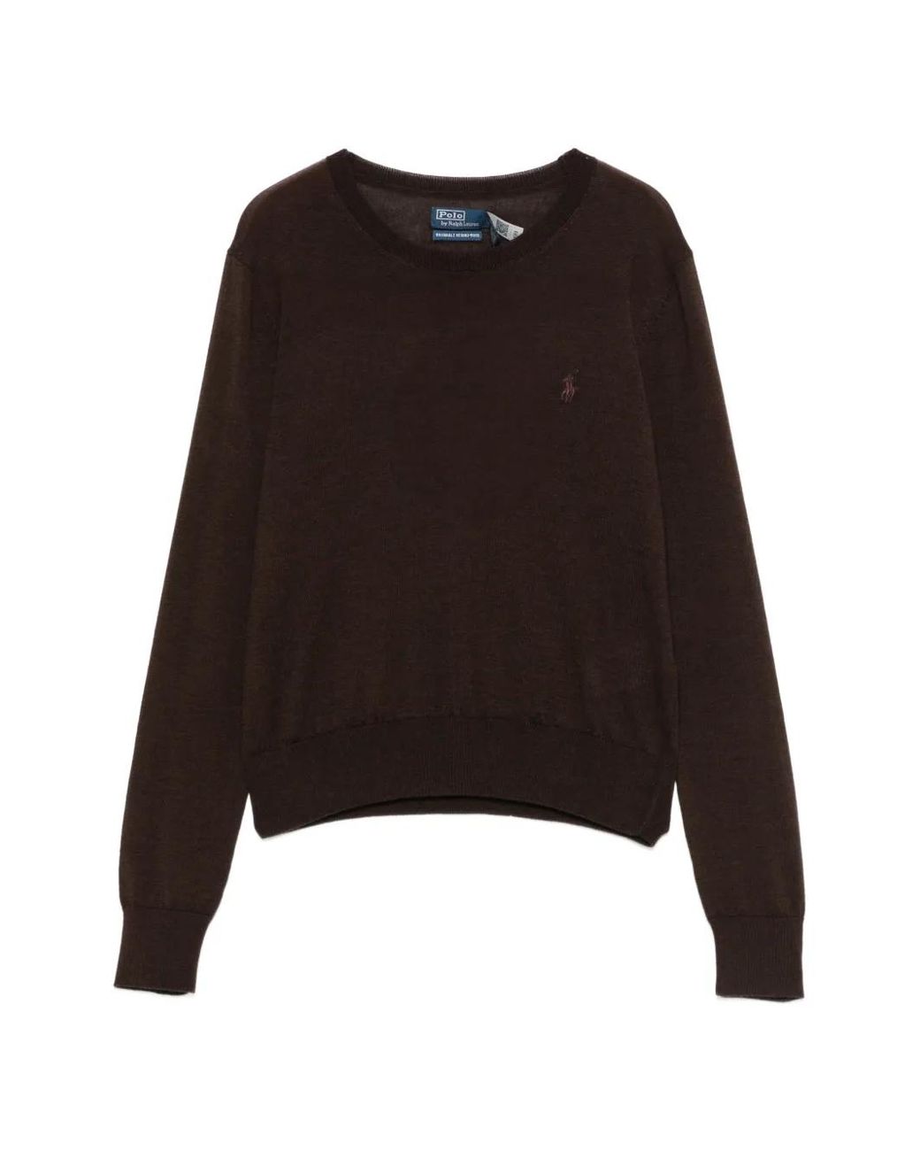 Polo Ralph Lauren Black Embroidered-Logo Sweater