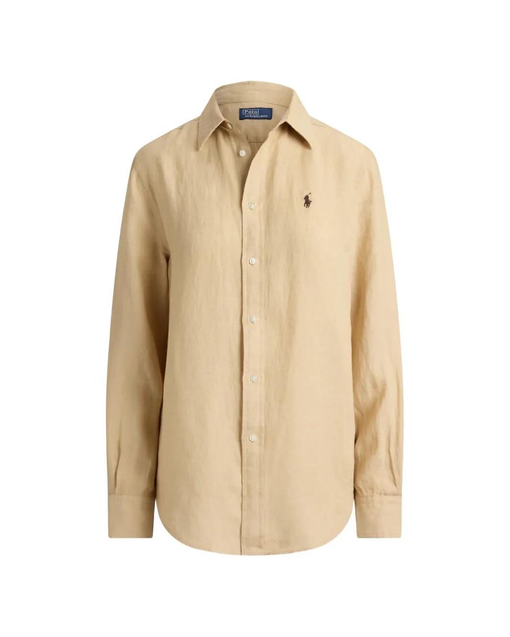 Polo Ralph Lauren Natural Pony-Embroidered Linen Shirt