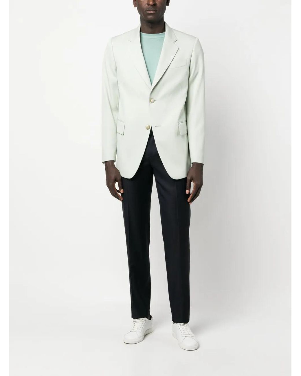 Lanvin Blue Single Breasted Fashion Jacket Clothing for men