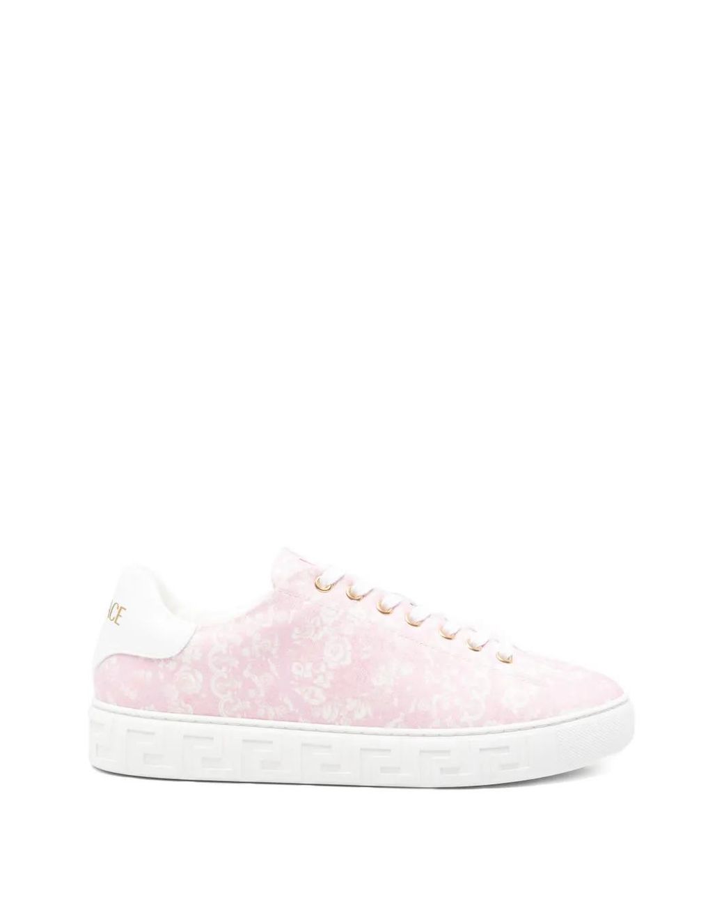 Versace Barocco Greca Sneaker in Pink | Lyst UK