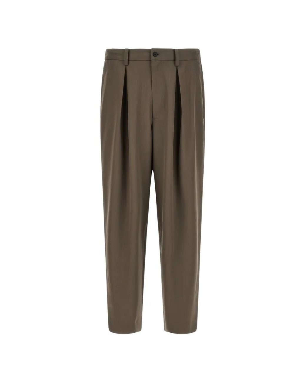 stein Natural Easy Pleated Wide-Leg Trousers for men