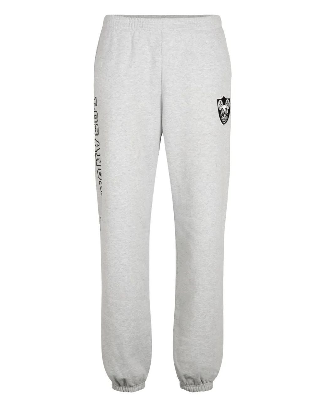 Local Authority Gray Logo-Detailing Track Pants for men