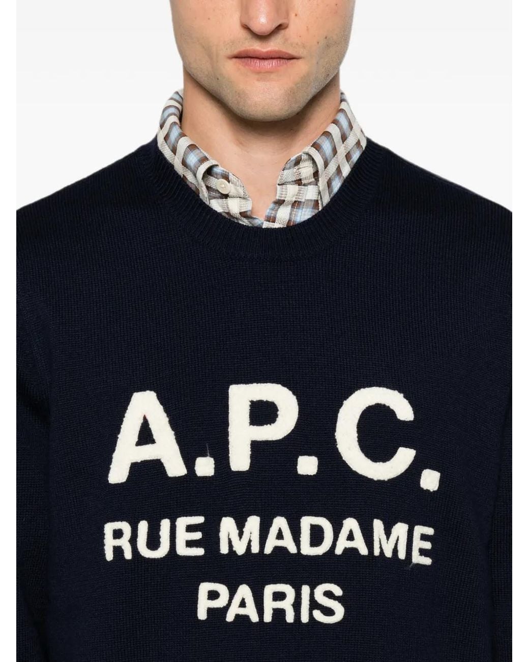A.P.C. Blue Maurice Sweater for men