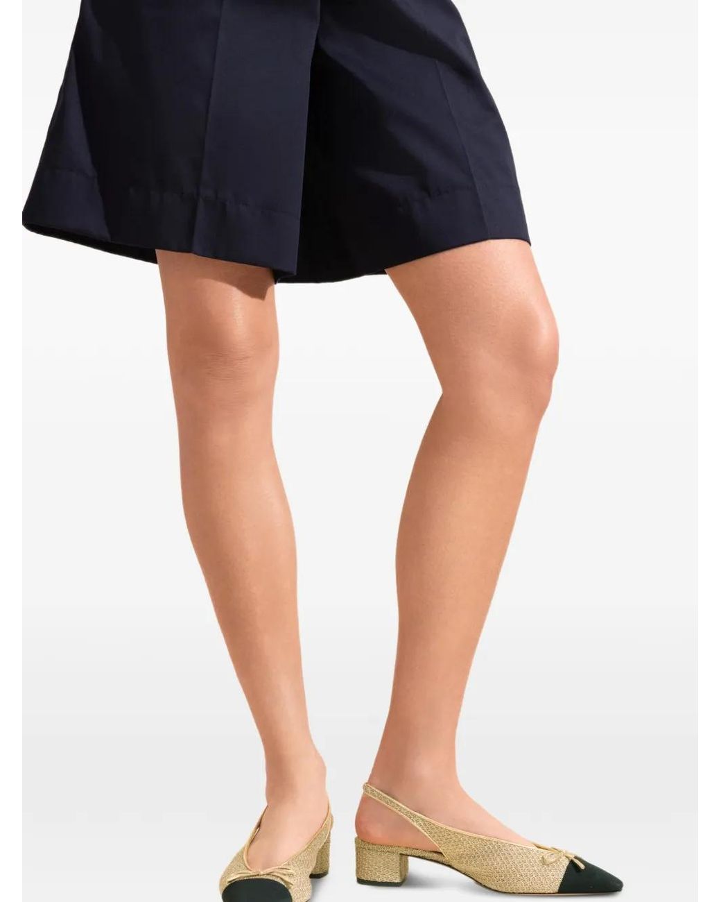 Aquazzura Natural Slingback-Strap Pumps