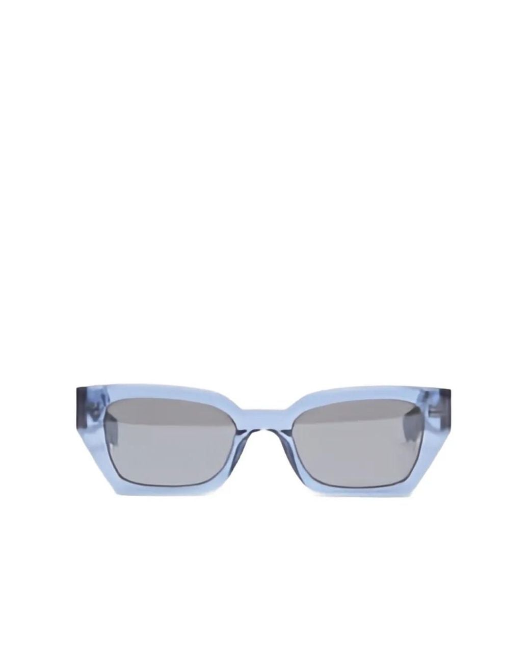 Messyweekend White Luna Geometric-Frame Sunglasses