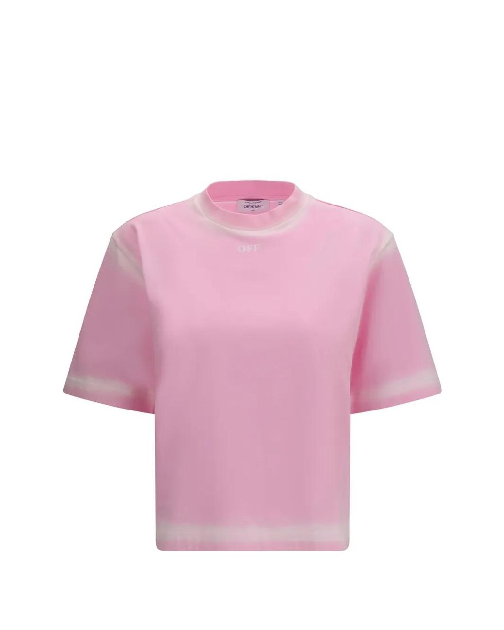 Off-White c/o Virgil Abloh Pink Spray Off Boxy T-Shirt