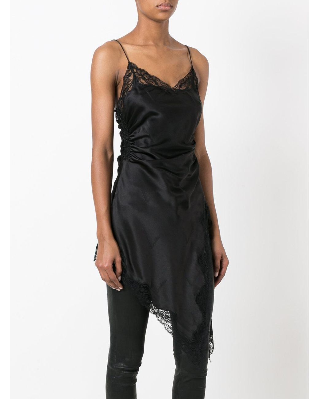 blue dress for baby girl T by Alexander Wang // Black Raw Hem Silk Dress – VSP Consignment main image 0
