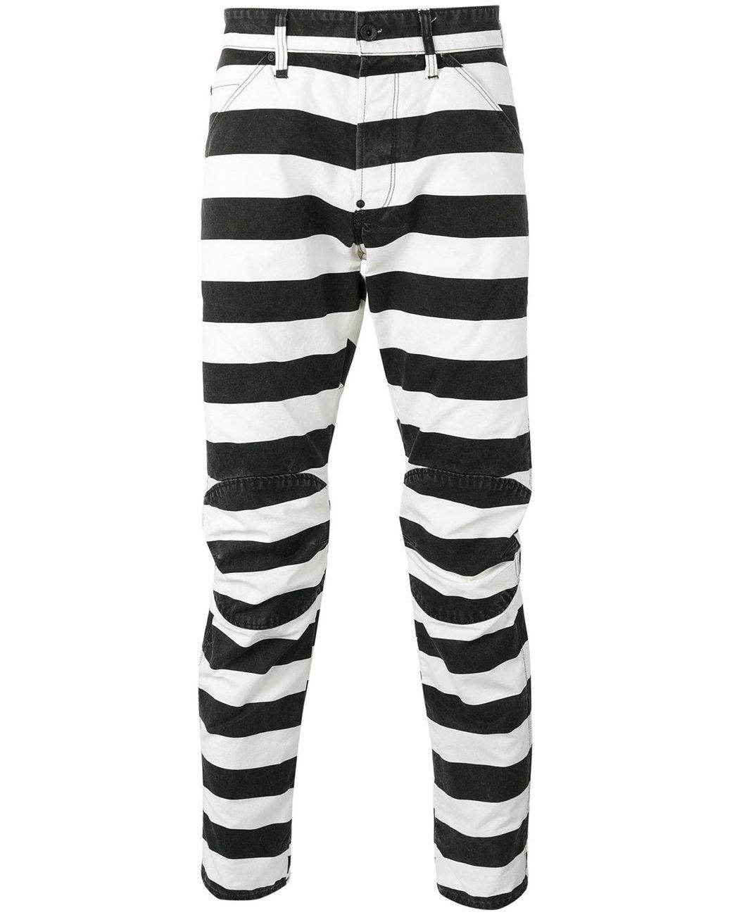 G-Star RAW Prison Stripe Pants in Black for Men