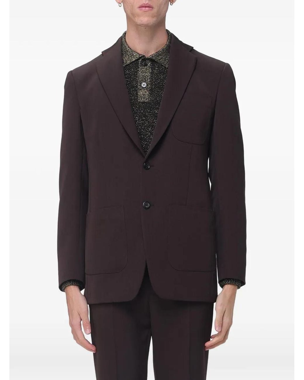 Marni Blue Techno Wool Jacket for men