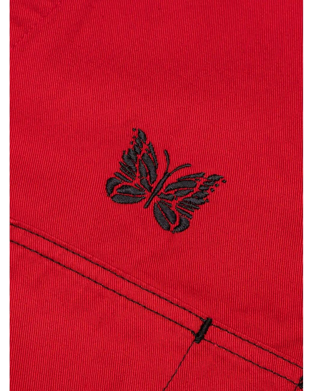 Needles X Smith's Butterfly-Embroidered Shirt Jacket for men