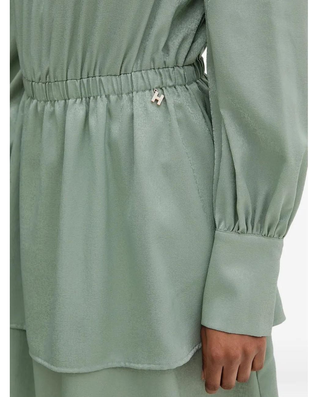 Silvian Heach Green Long-Sleeve Dress
