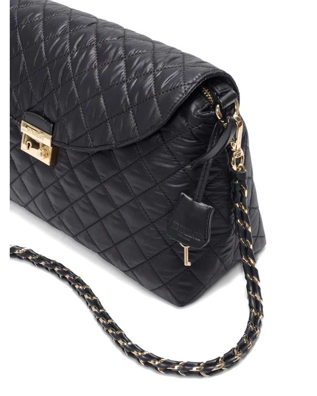 MZ Wallace Gray Crosby Lock Shoulder Bag