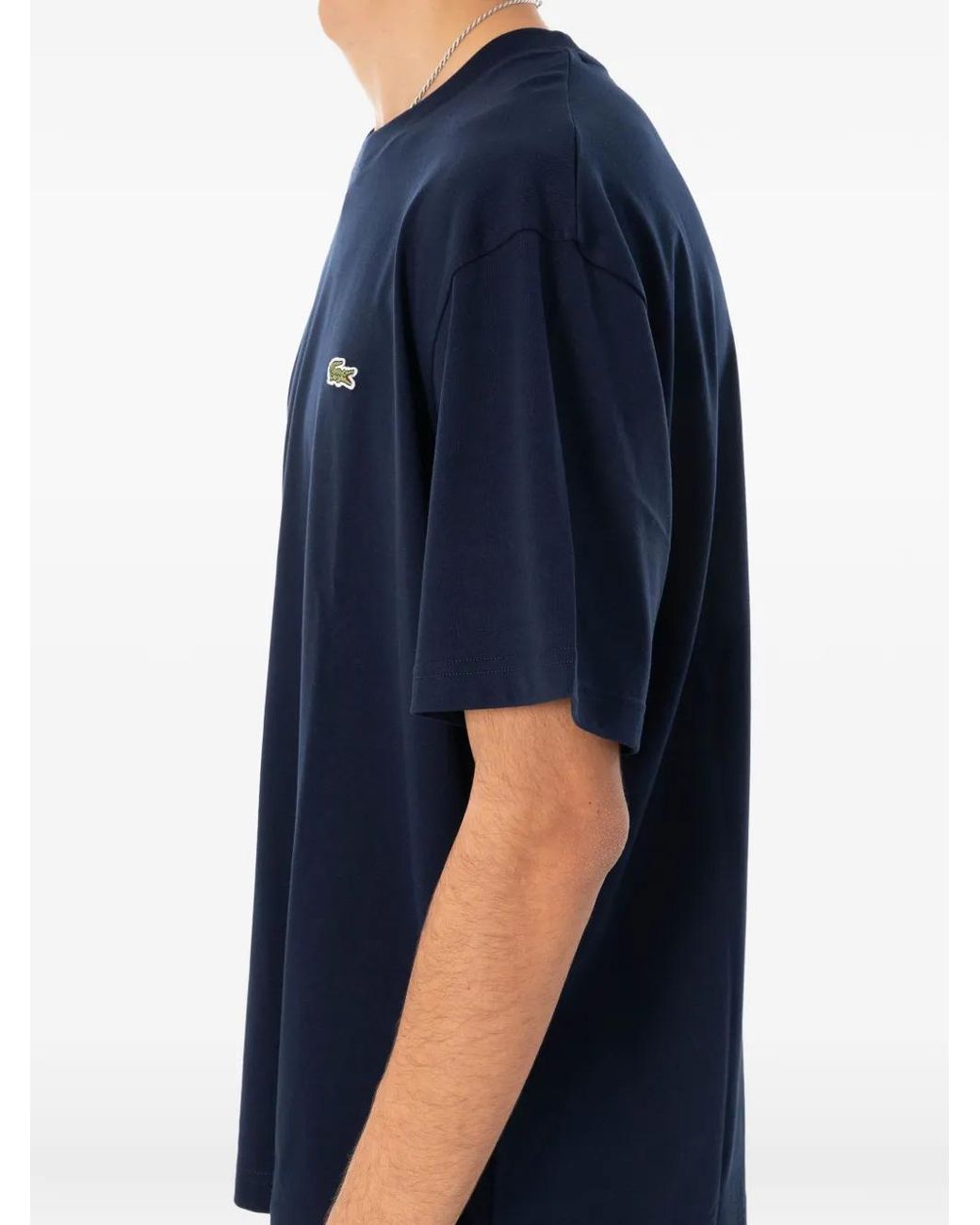 Camiseta De Algodón Lacoste de hombre de color Blue