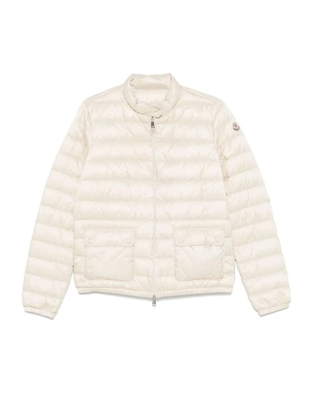 Moncler White Lans Short Down Jacket