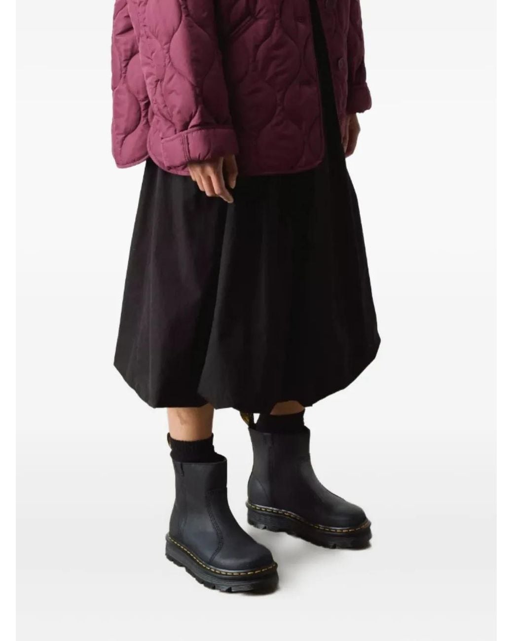 Dr. Martens Black Leather Ankle Boots