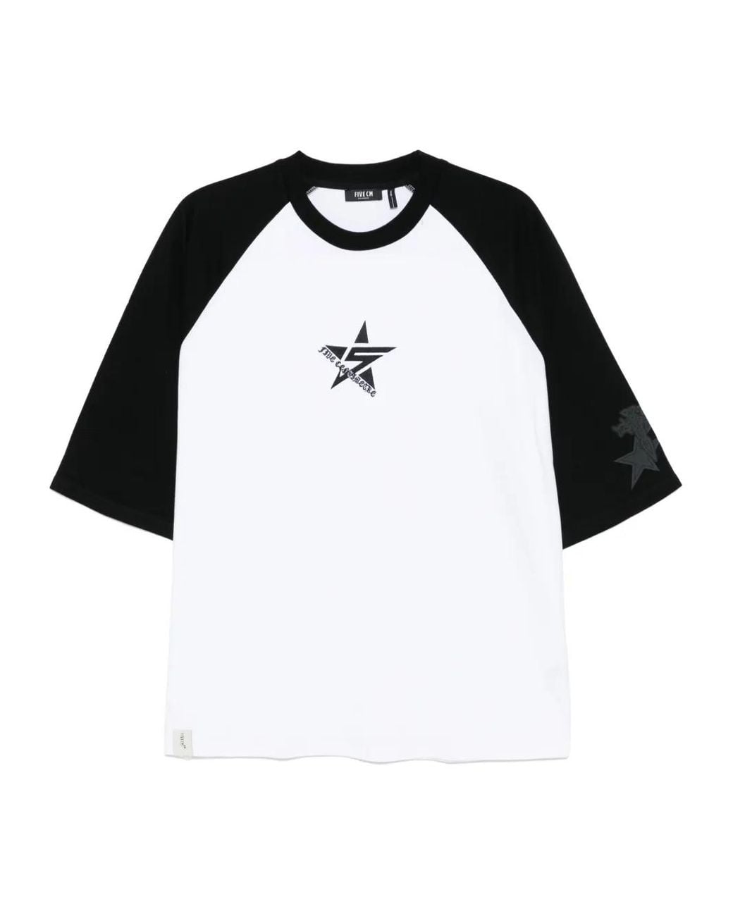 FIVE CM Black Embroidered T-Shirt for men
