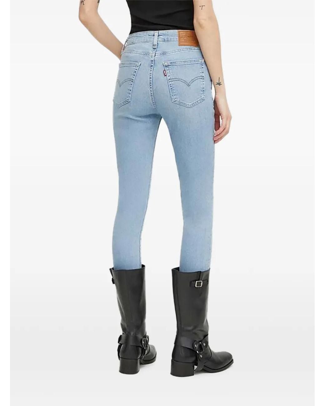 Levi's Blue Jean Skinny 721 À Bords Francs