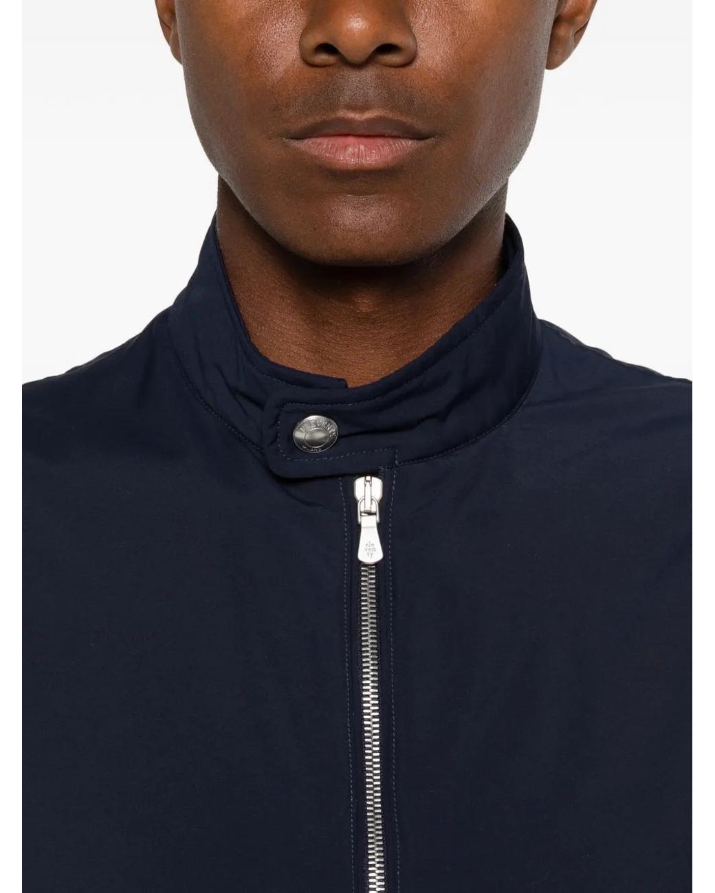 Eleventy Blue Zip-Up Gilet for men