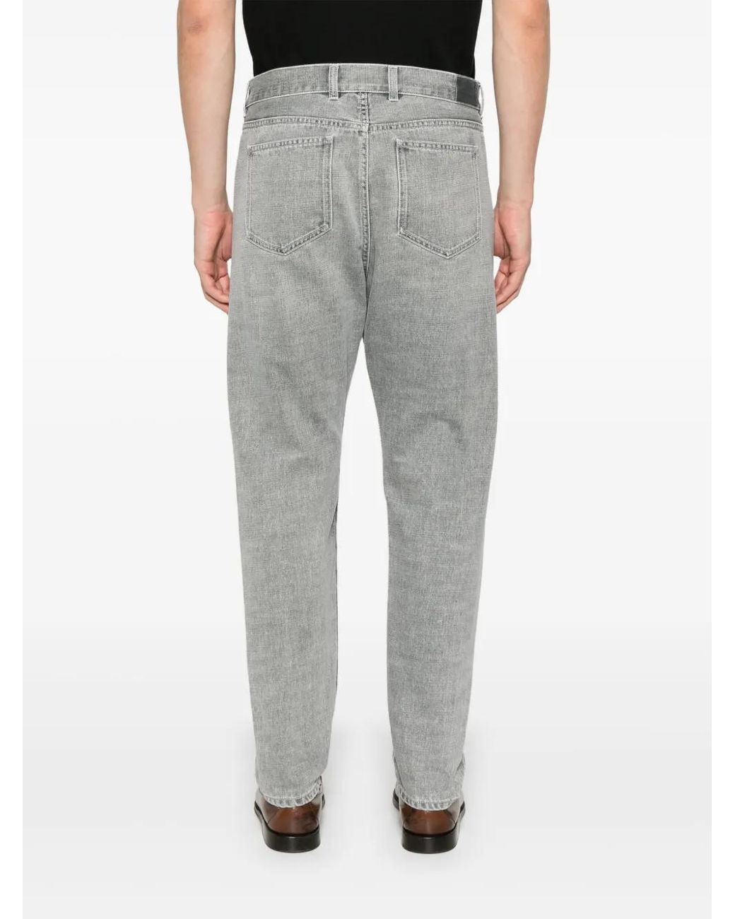 Vaqueros Ajustados Eleventy de hombre de color Gray
