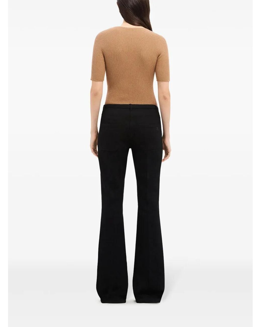 Courreges Natural Solar Ribbed Sweater