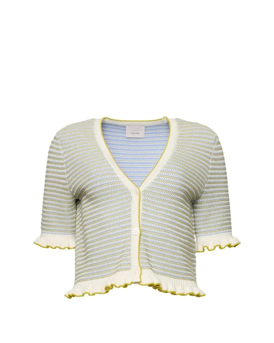 Cinq À Sept White Cardigan Clem À Volants