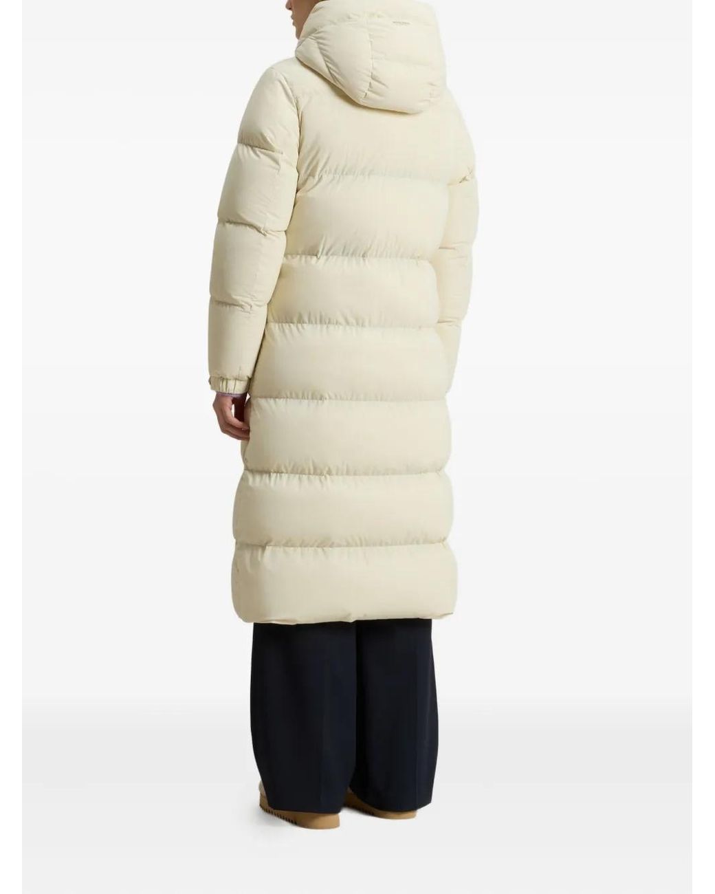 Woolrich Natural Cloud Madison Hooded Quilted Coat