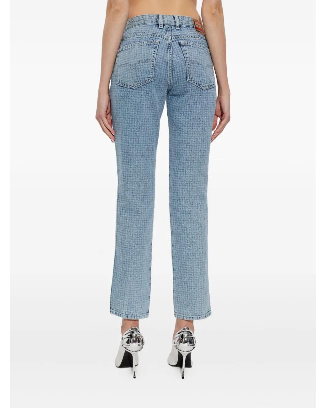 DIESEL Blue 1992 D-Jiann Pattern Jeans