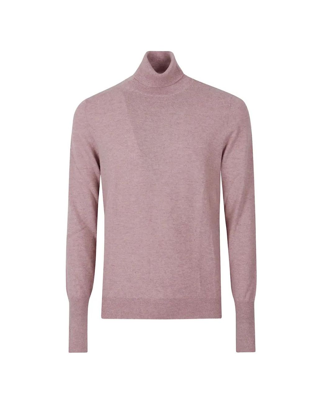 Ballantyne Purple Roll-Neck Cashmere Sweater for men