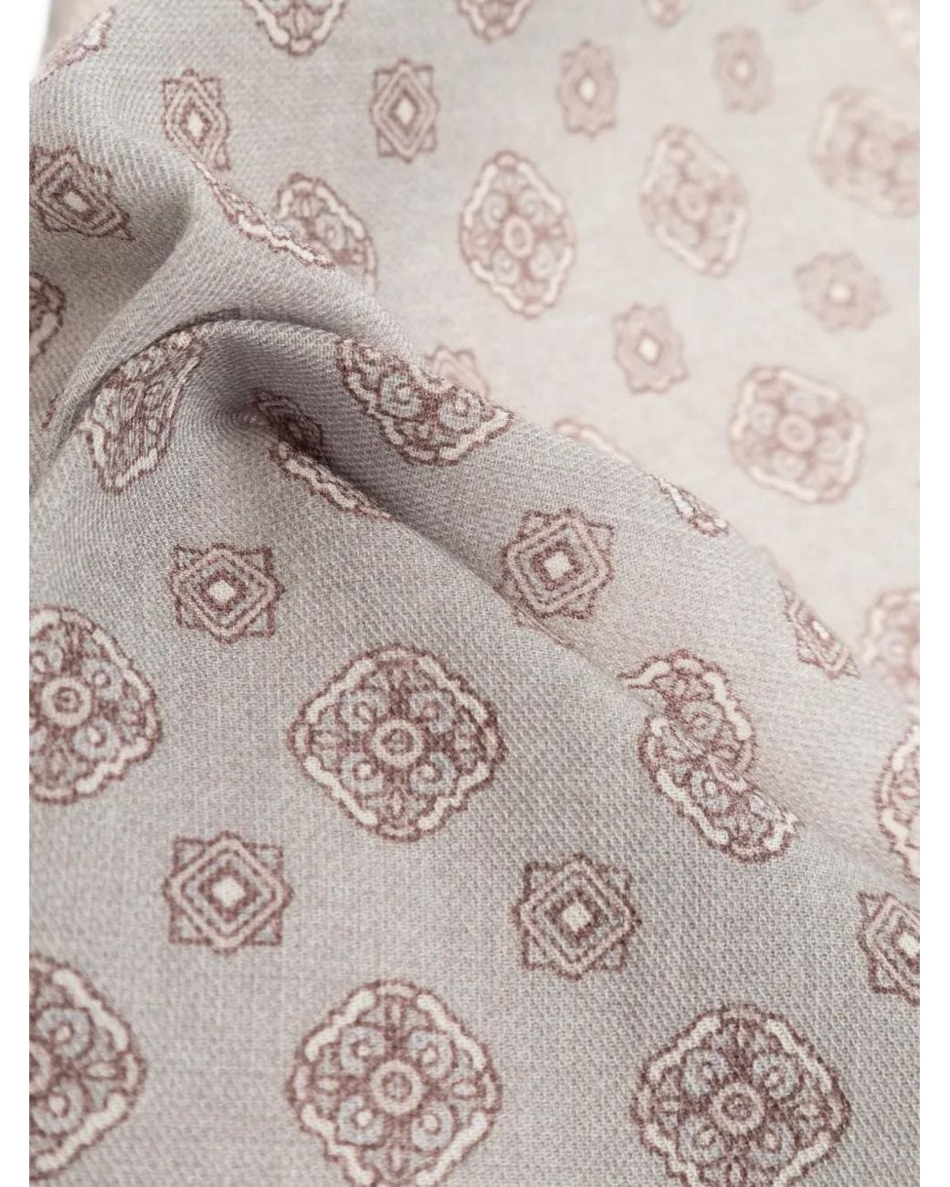 Eleventy Natural Patterned Pocket Square for men