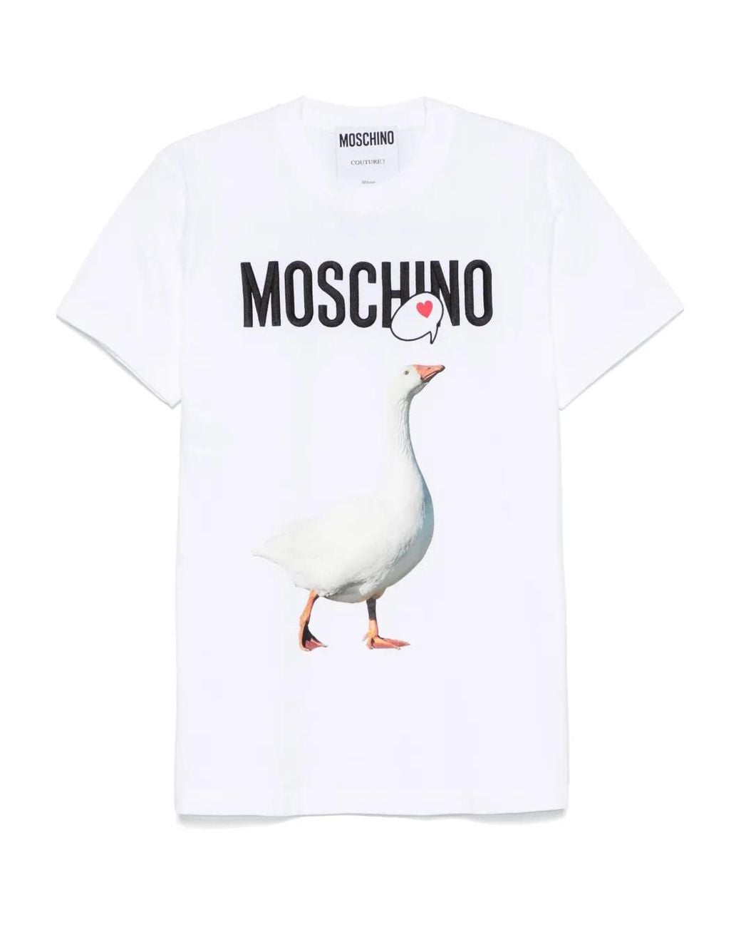 Moschino White T-Shirt With Logo