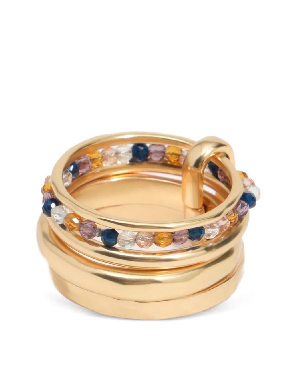 Bimba Y Lola Natural Tone Textured Ring