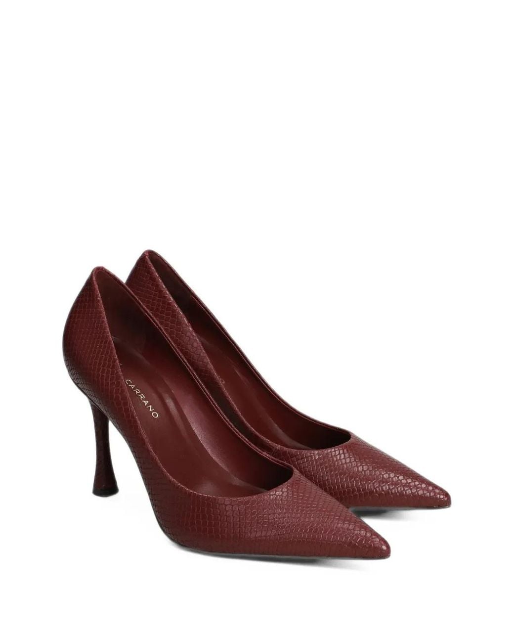 Carrano Purple Unique Pointed-Toe Pumps