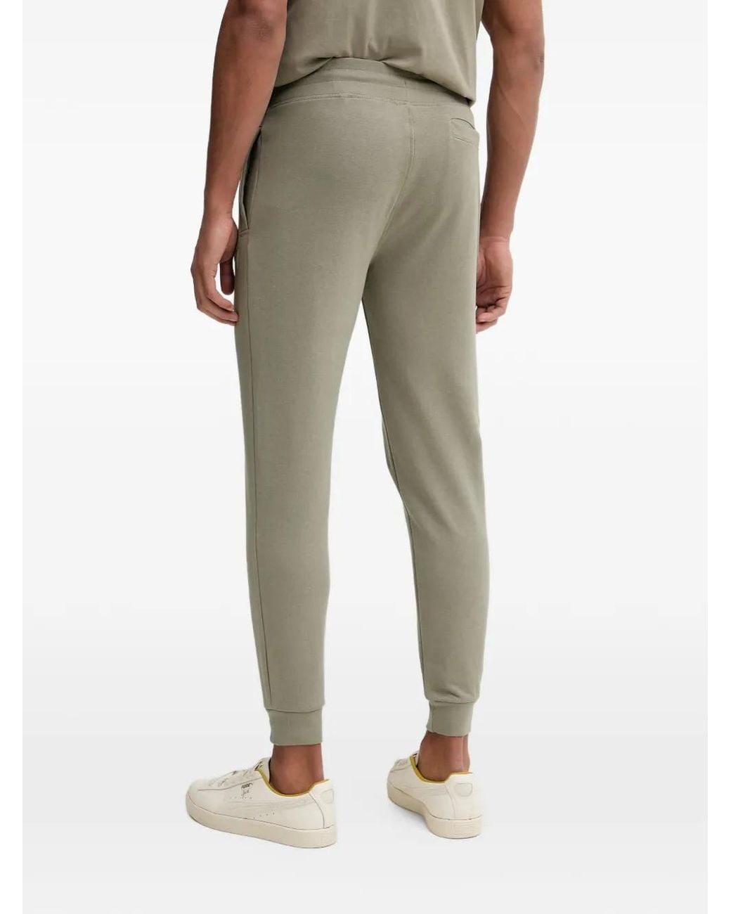 Guess Natural Logo-Patch Drawstring Track Pants for men