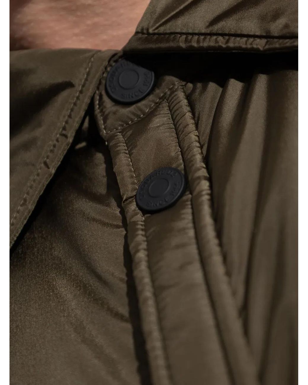 DSquared² Green Buttoned Flap-Pocket Jacket for men