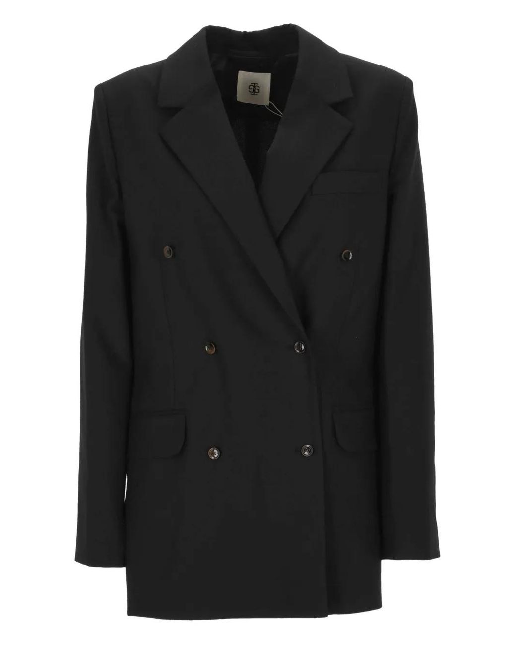 THE GARMENT Black Double-Breasted Blazer