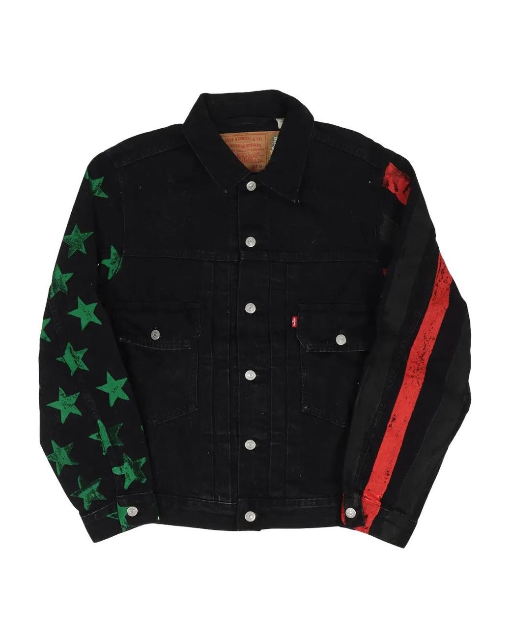 DENIM TEARS Black Stadium Cactus Tears Jacket for men