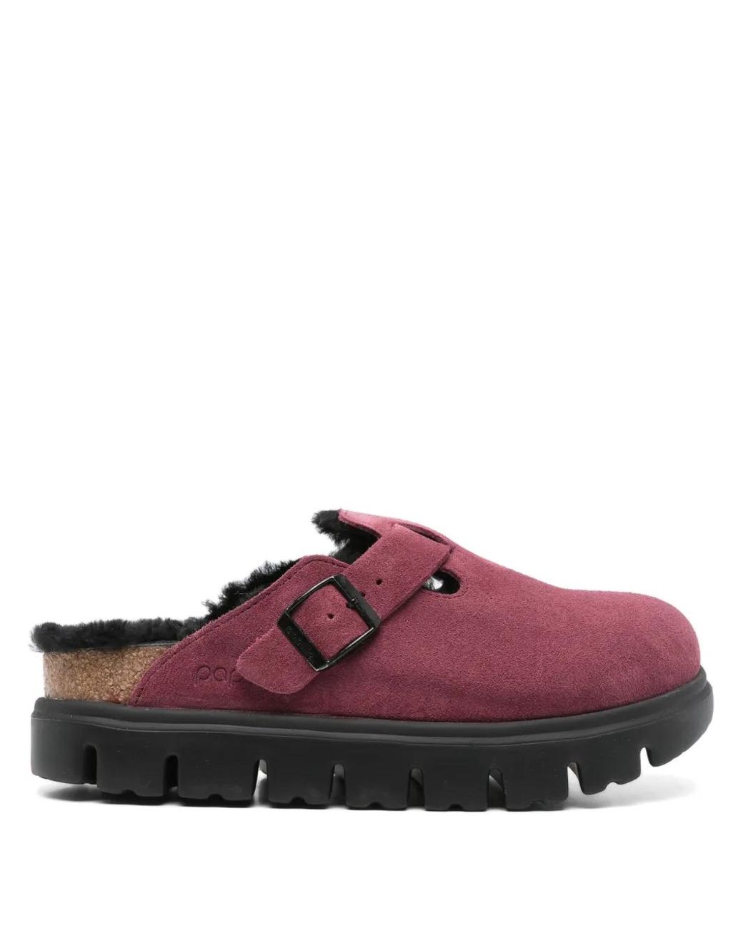 Birkenstock Red Boston Pap Mules