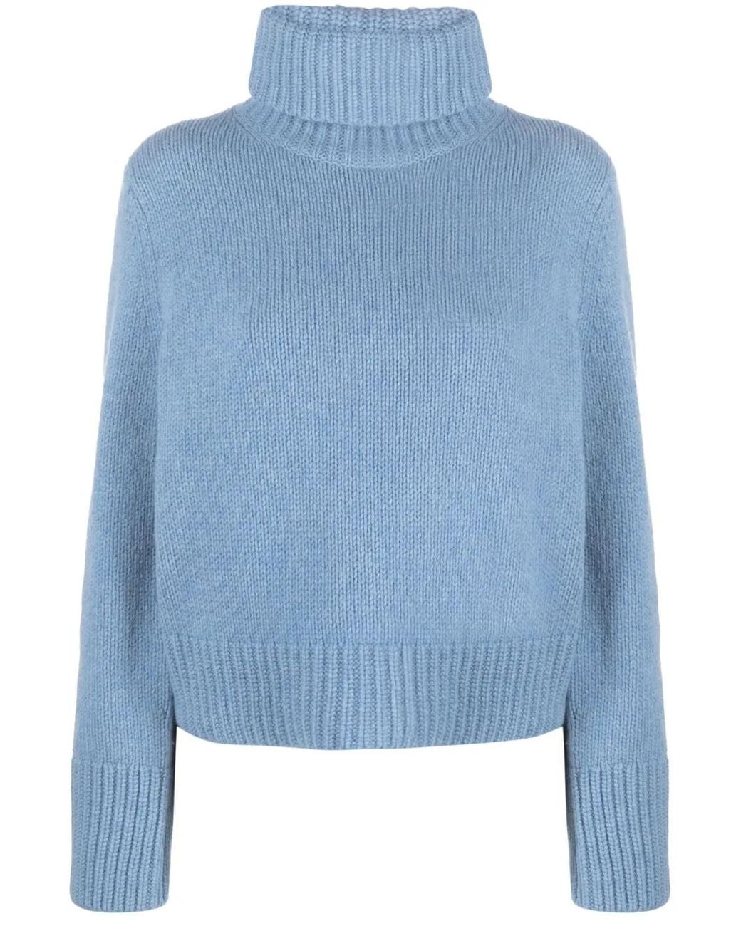 Polo Ralph Lauren Blue Roll-Neck Knitted Jumper