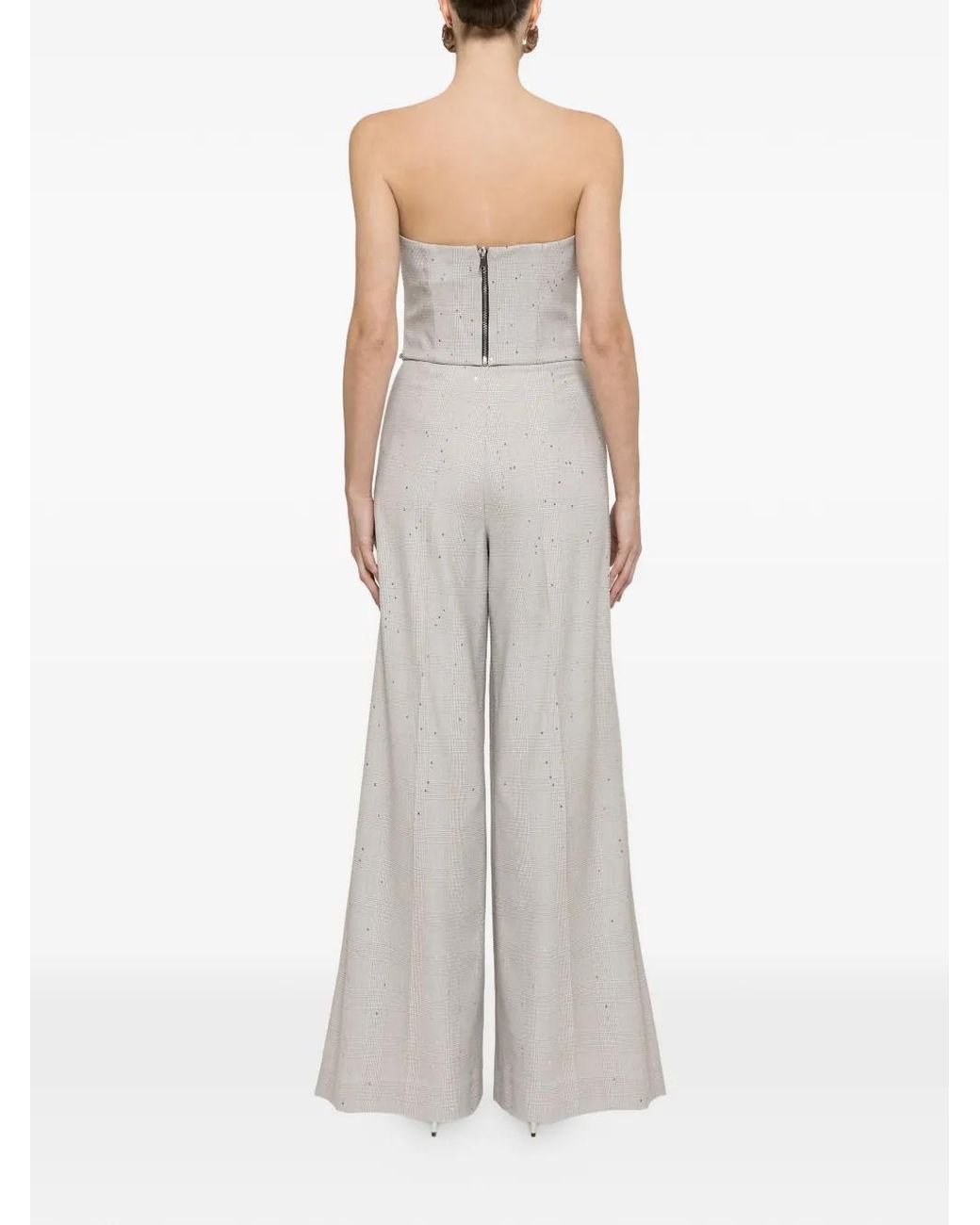 Nissa White Haut Corset À Sequins