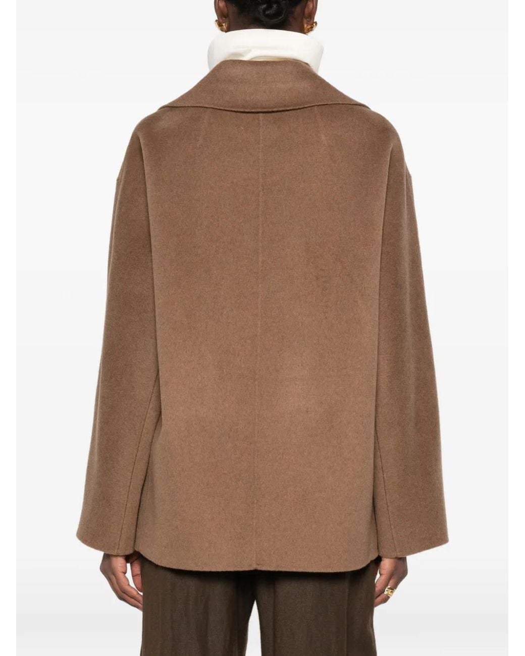 Joseph Brown Flavia Double-Breasted Coat