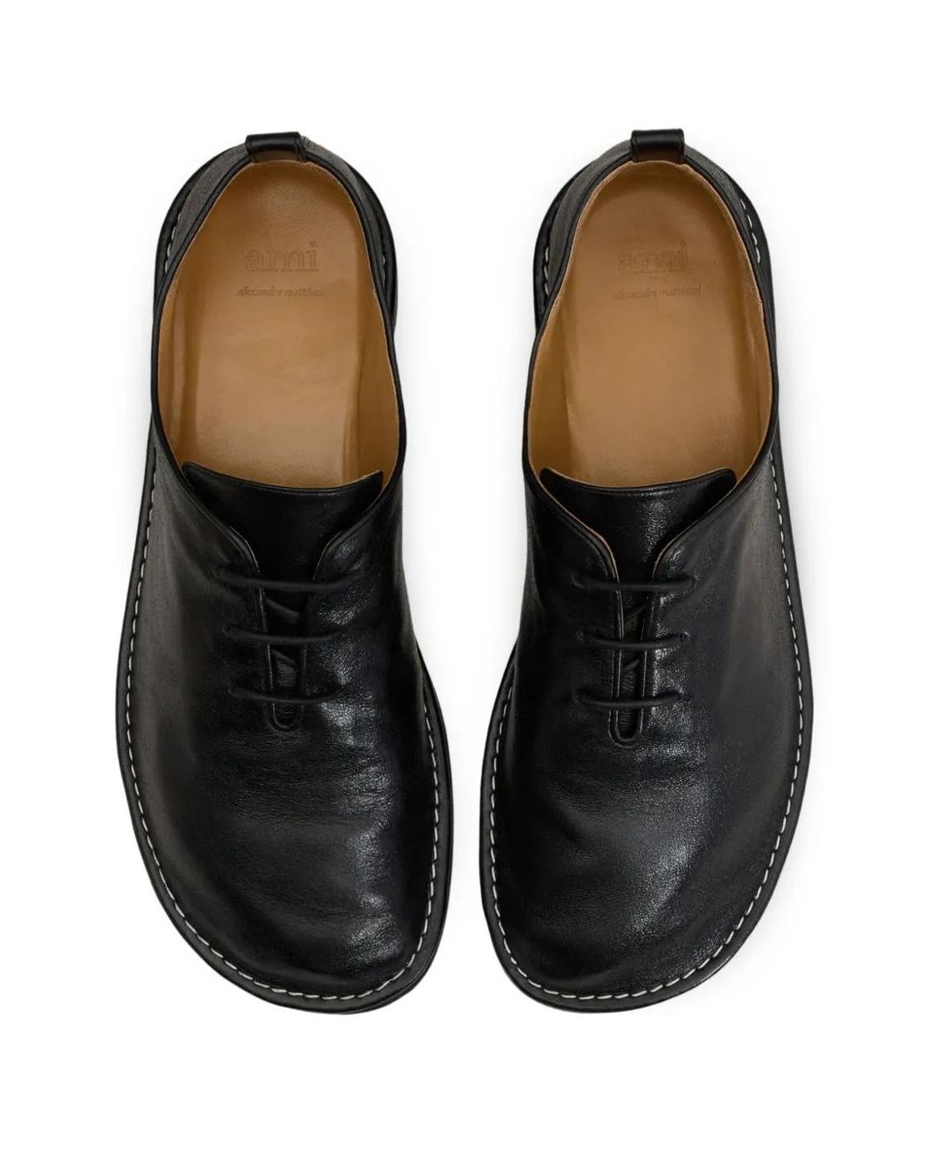 AMI Black Halbhohe One Cut Schuhe