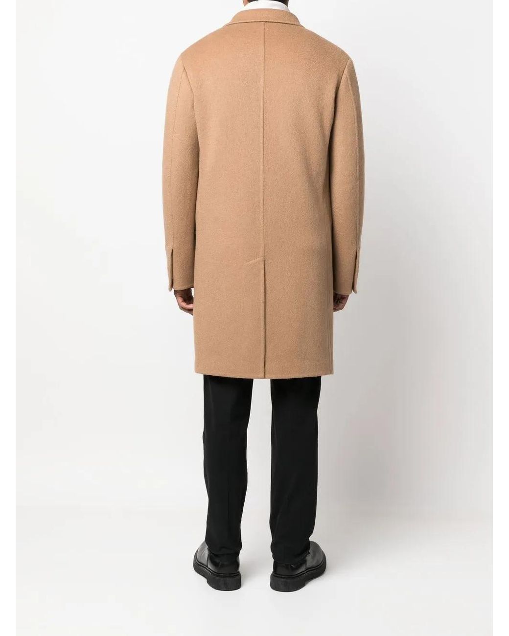 Zegna Natural Zip-Pocket Single-Breasted Coat for men