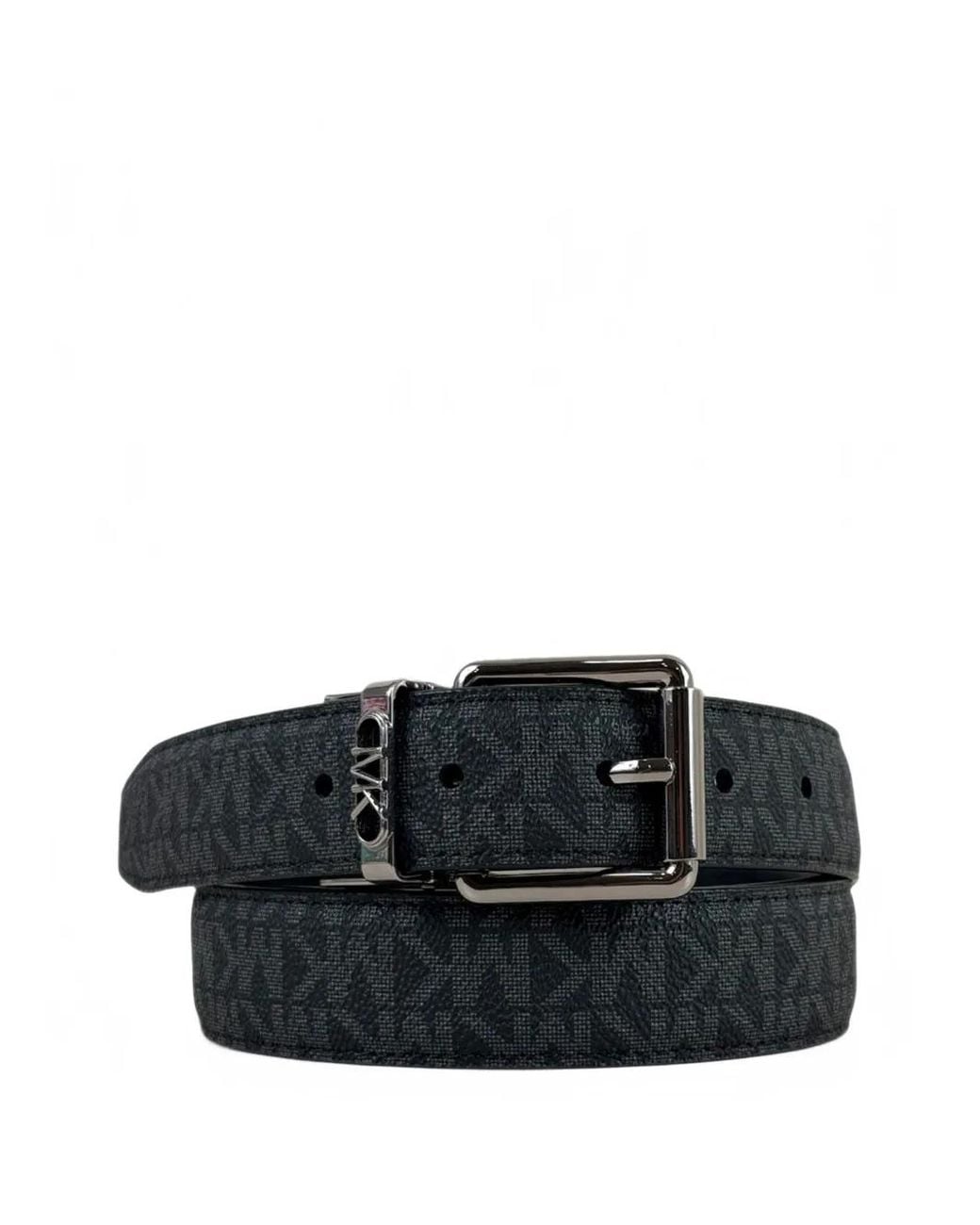 Michael Kors Black Logo-Monogram Reversible Belt for men