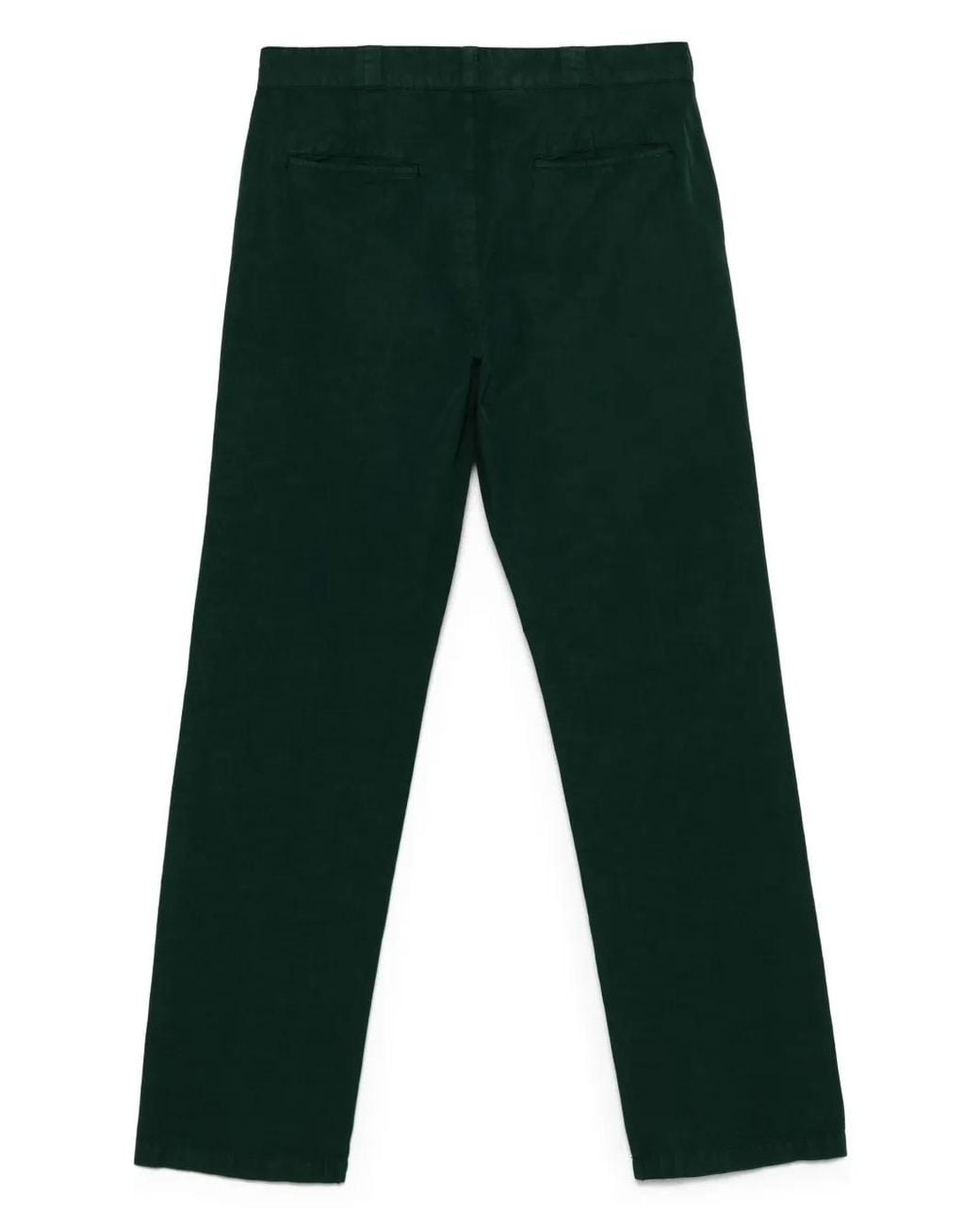 Aspesi Green Cotton Linen Pants for men