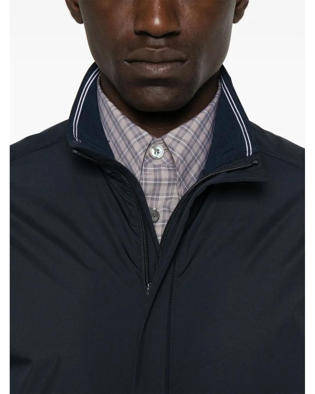 Paul & Shark Blue Typhoon Pertex Jacket for men