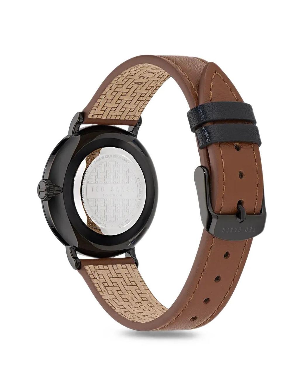 Ted Baker Black Textured-Dial 38Mm Watch for men