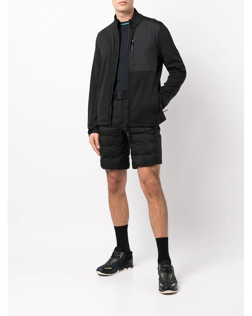 Aztech Mountain Black Panelled Fleece Jacket for men