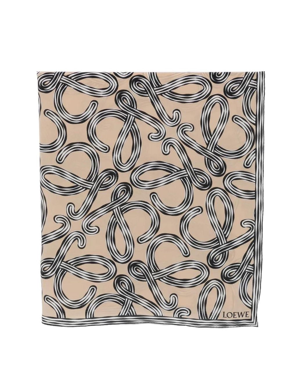 Loewe Multicolor Paula's Ibiza Printed Silk Scarf