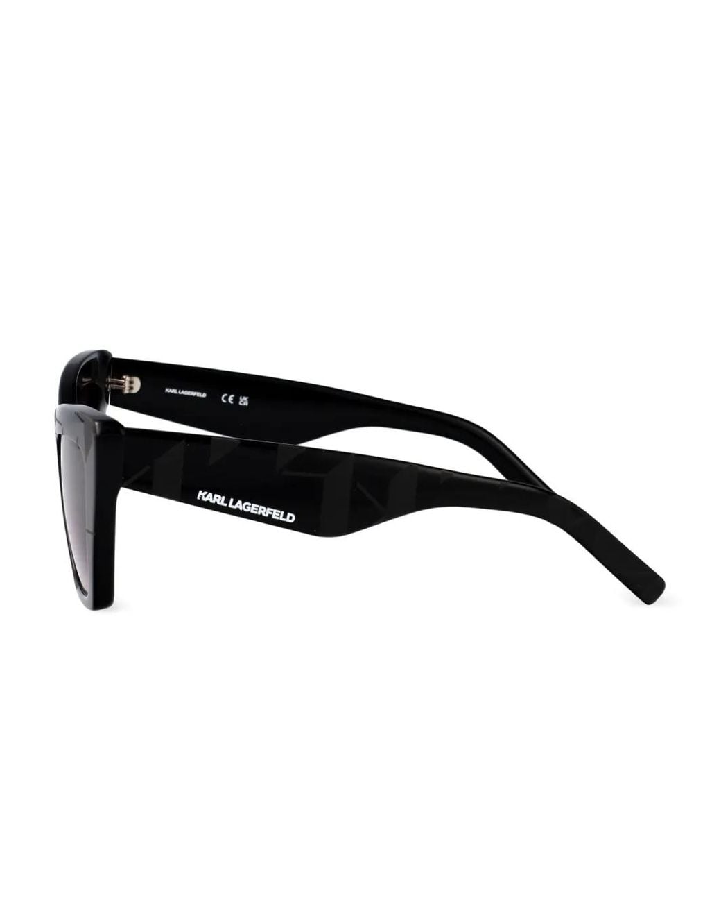Karl Lagerfeld Blue Cat-Eye Frame Sunglasses