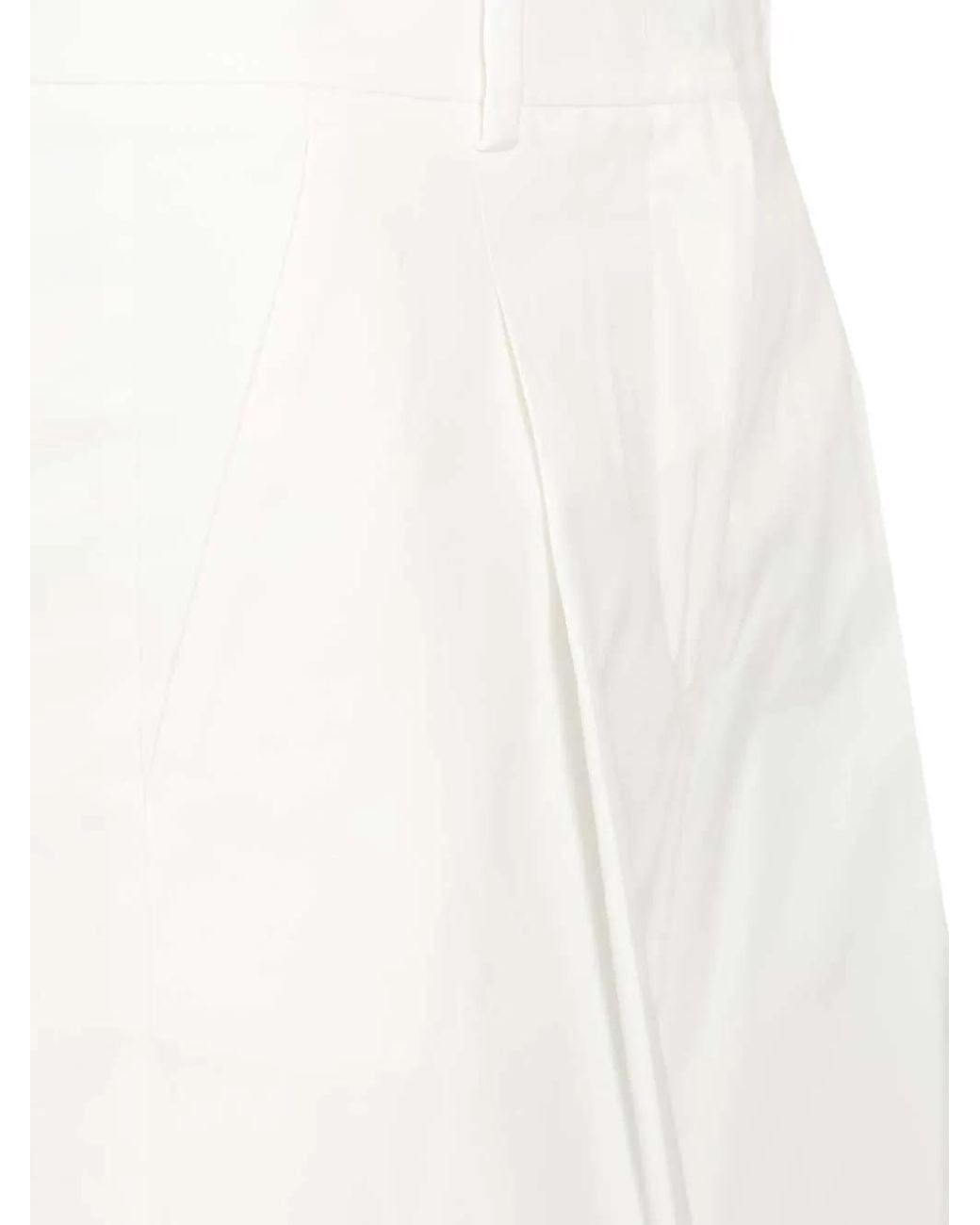 Weekend by Maxmara White Gabardine Tailored Trousers